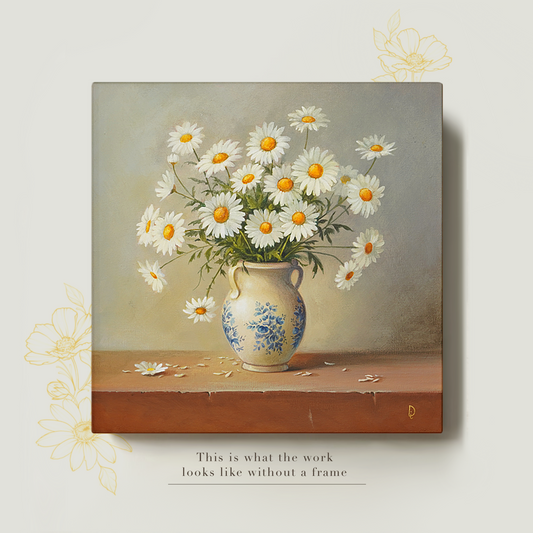Original Daisies Oil Painting