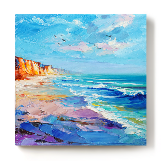 Original Coastline Oil Painting