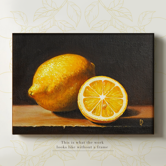 Original Lemon Oil Painting