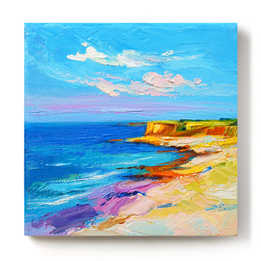 Original Coastal Landscape Oil Painting