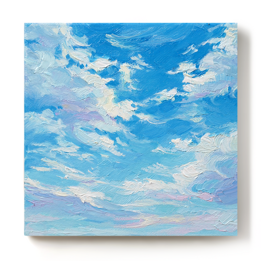 Original Cloudy Sky Oil Painting