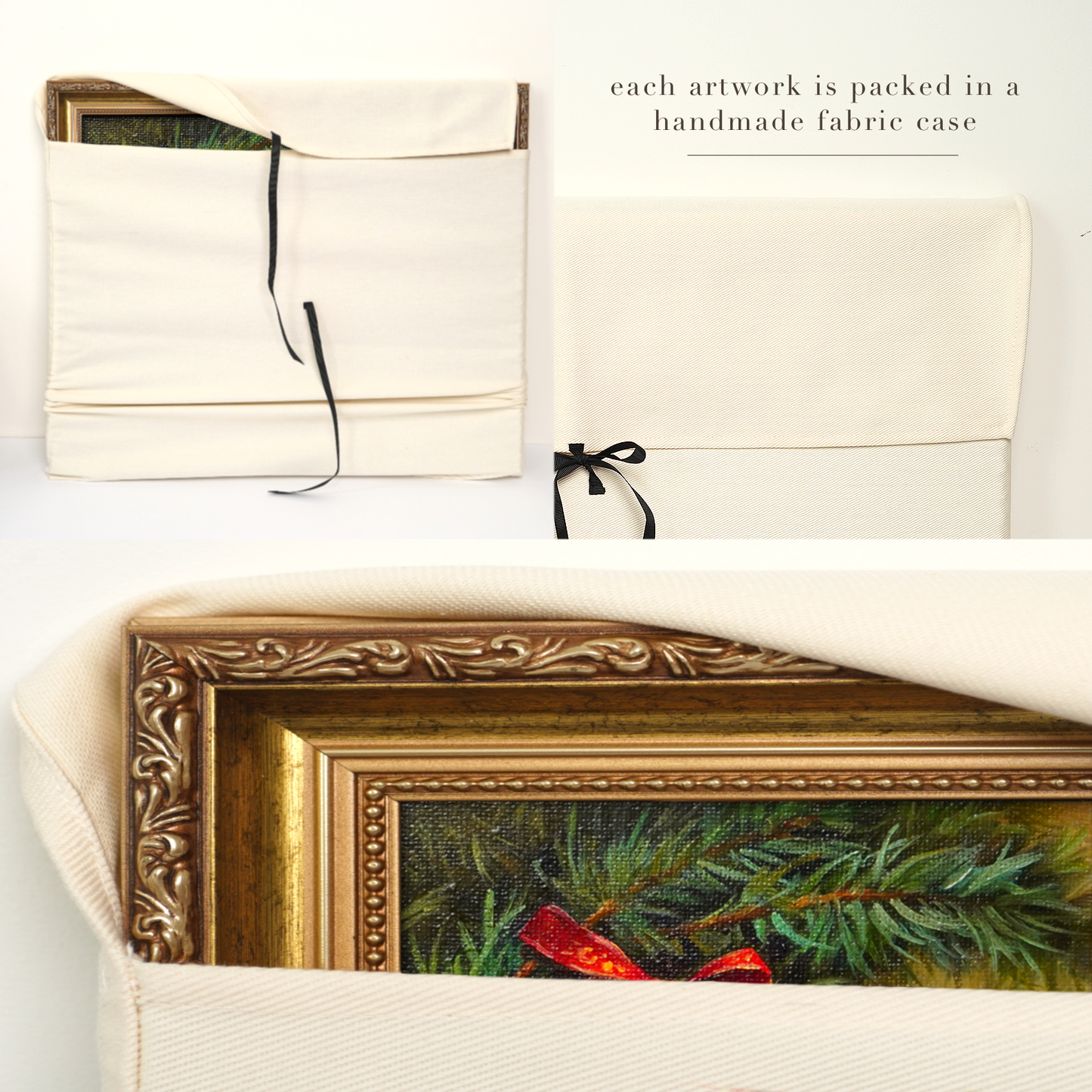 Original Christmas Ornament Miniature Oil Painting