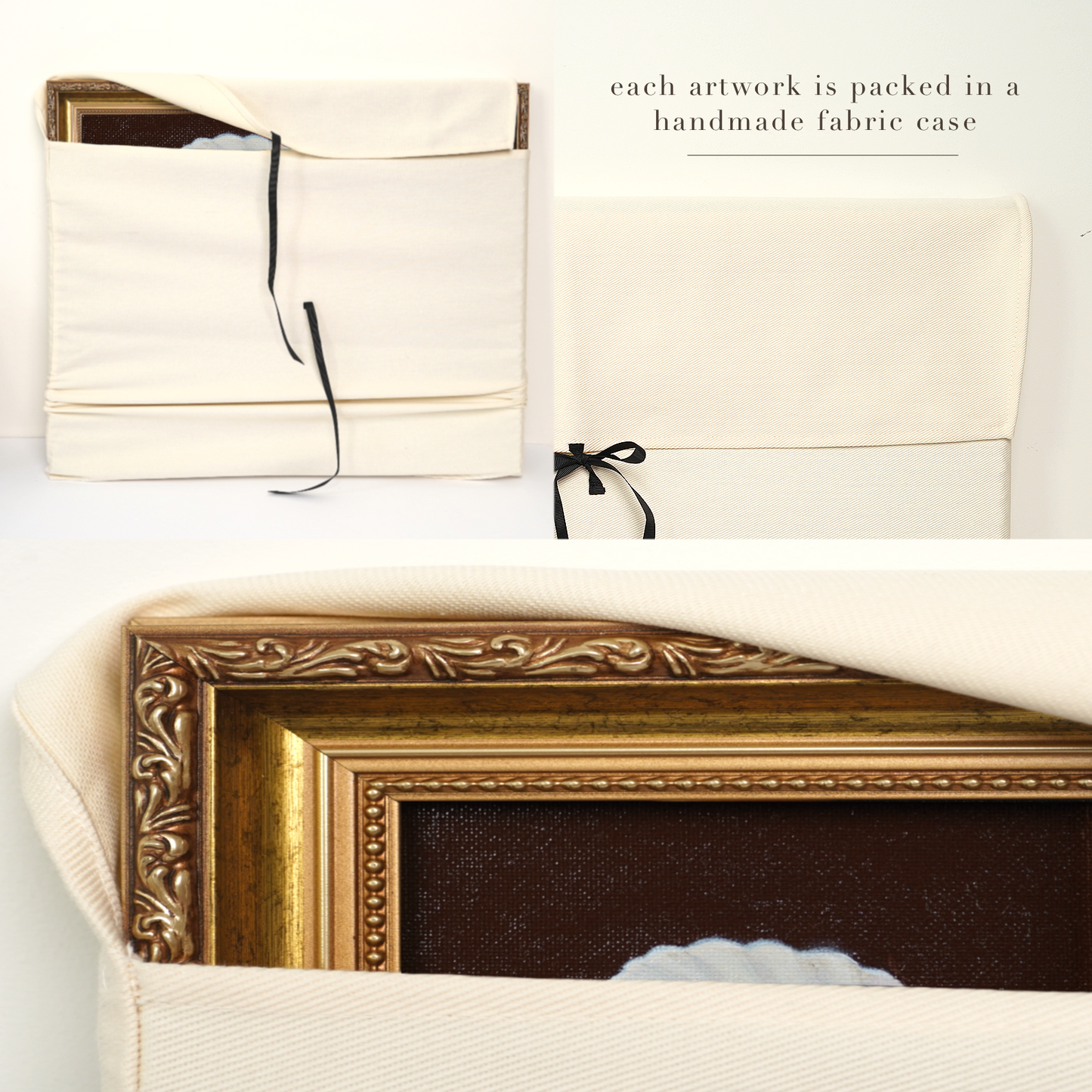 Original Seashell Pearl Miniature Oil Painting