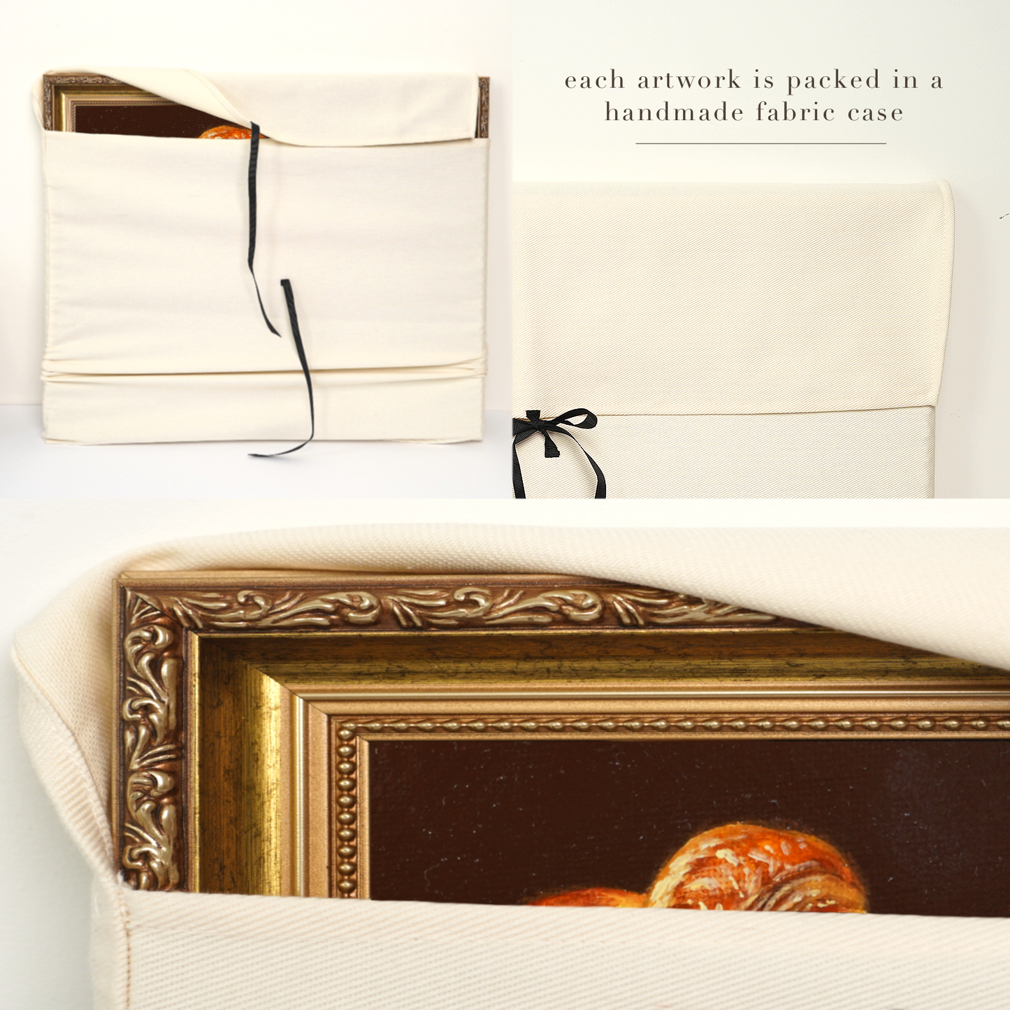 Original Croissant Miniature Oil Painting