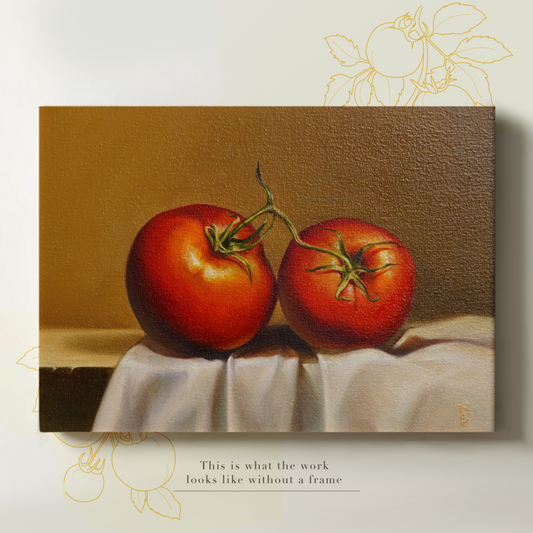 Original Tomatoes Oil Painting
