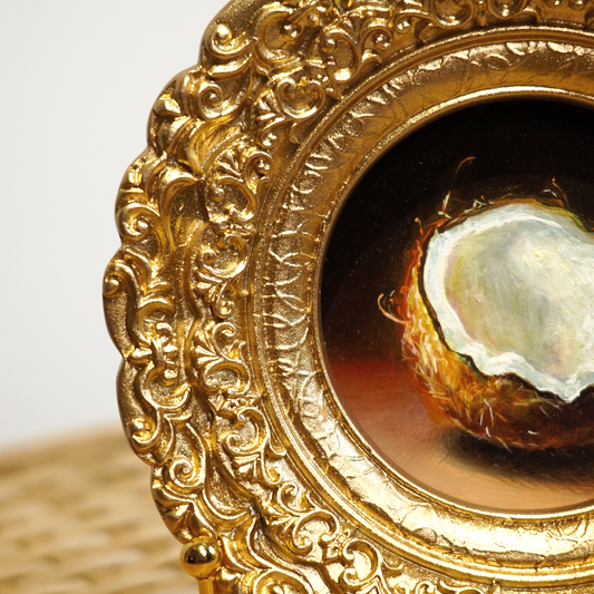 Original Coconut Miniature Oil Painting