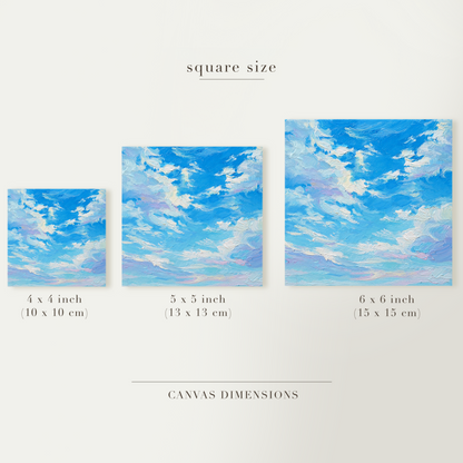 Original Cloudy Sky Oil Painting