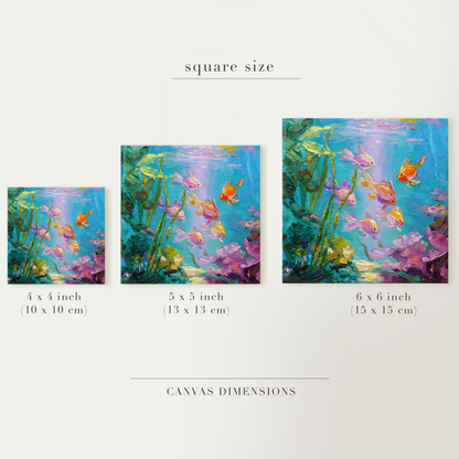 Original Aquarium Fish Oil Painting
