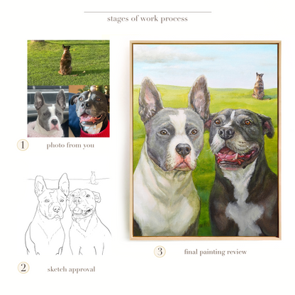 Custom Pet Oil Portrait