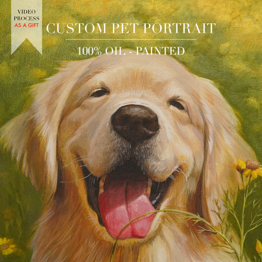 Custom Pet Oil Portrait