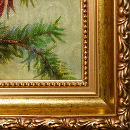 Original Christmas Ornament Miniature Oil Painting