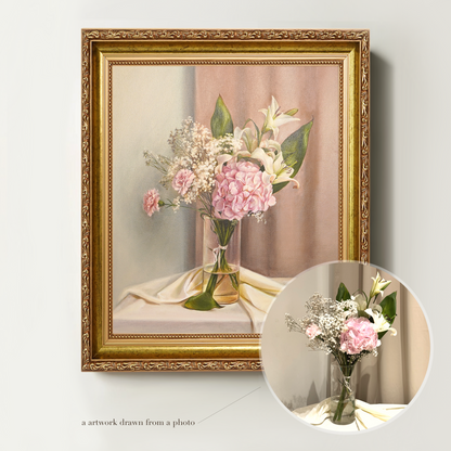 Custom Flower & Still Life Oil Painting