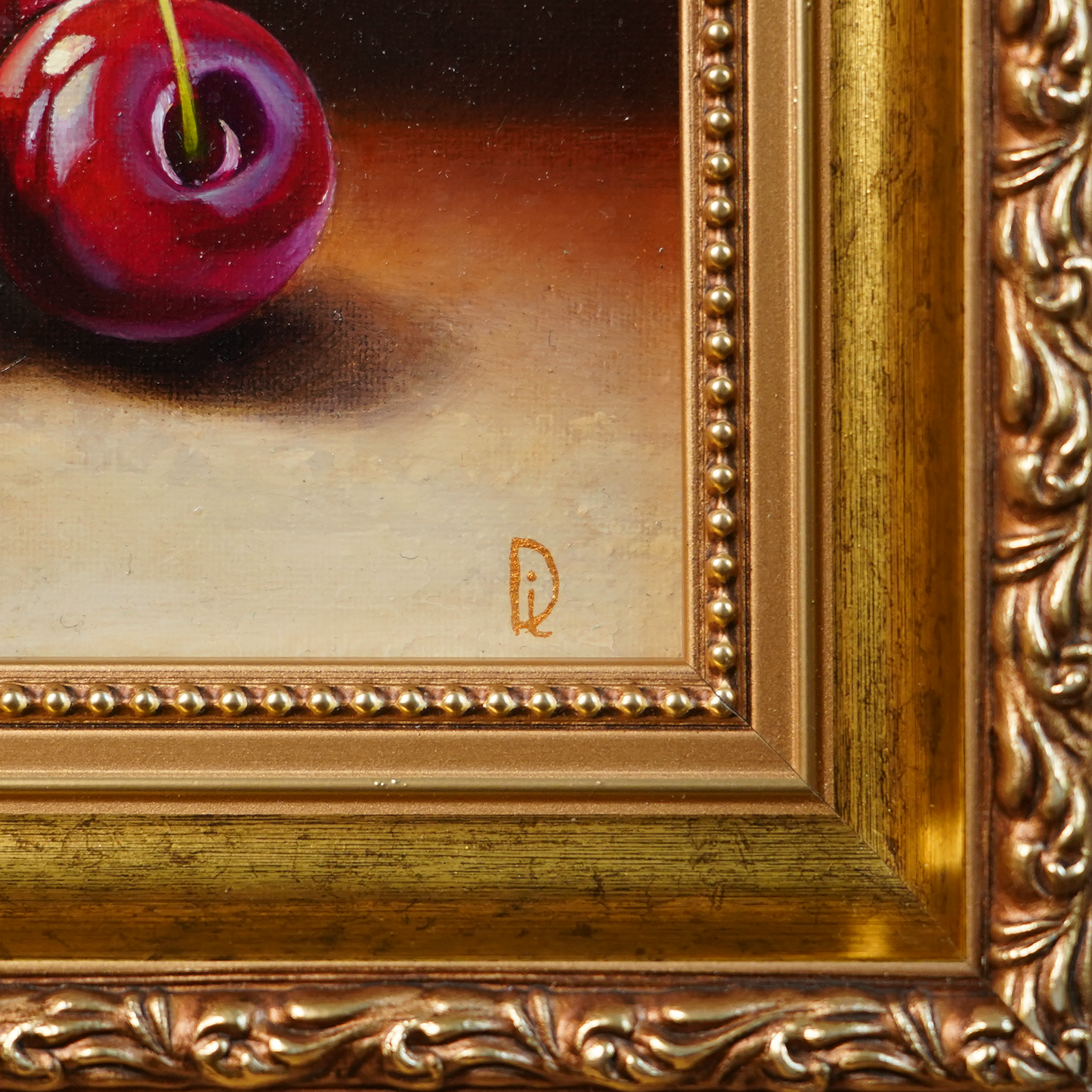 Original Cherry Miniature Oil Painting