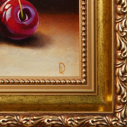 Original Cherry Miniature Oil Painting