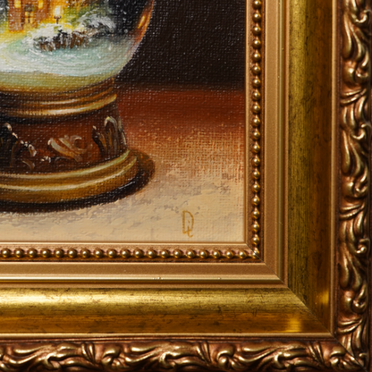 Original Snow Globe Miniature Oil Painting