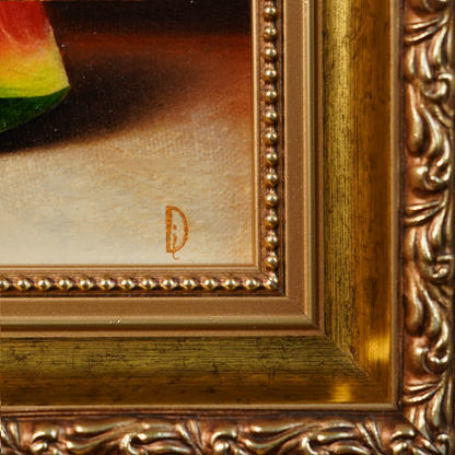 Original Watermelon Miniature Oil Painting