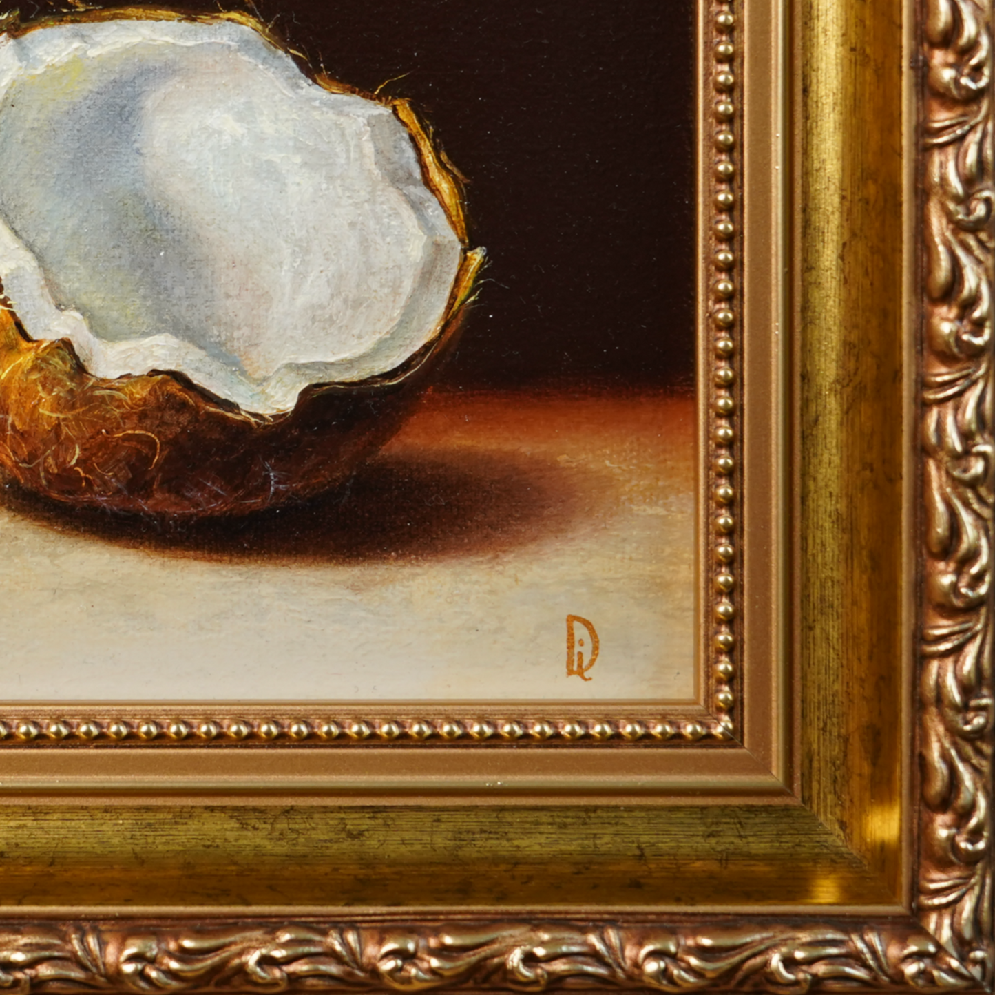 Original Coconut Miniature Oil Painting
