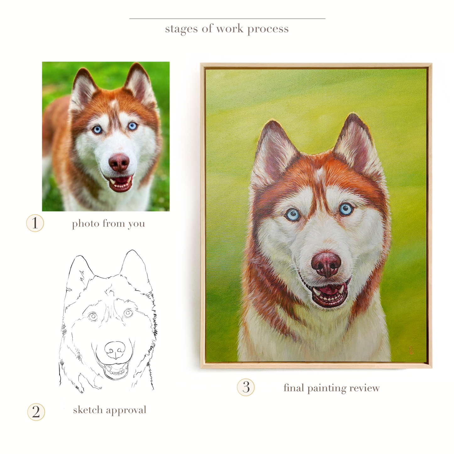 Custom Pet Oil Portrait