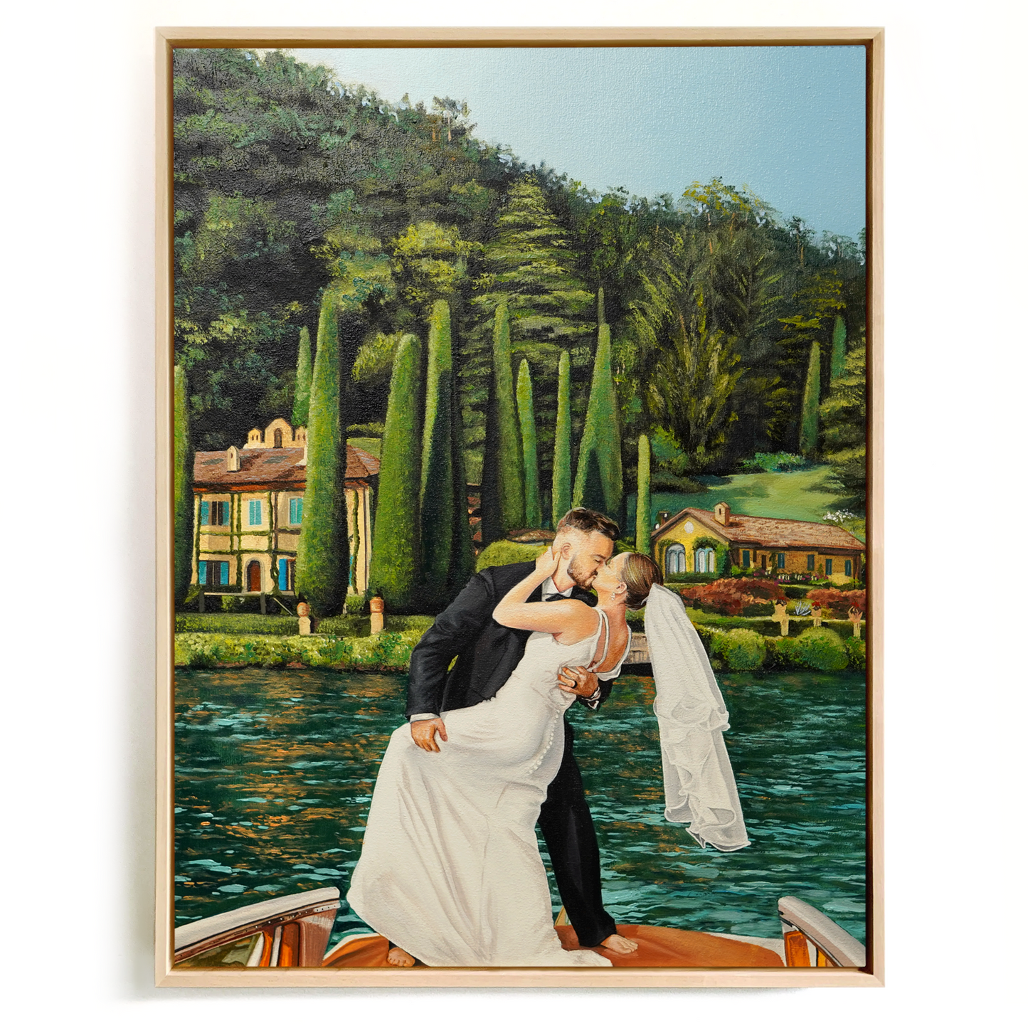 Custom Wedding Oil Portrait