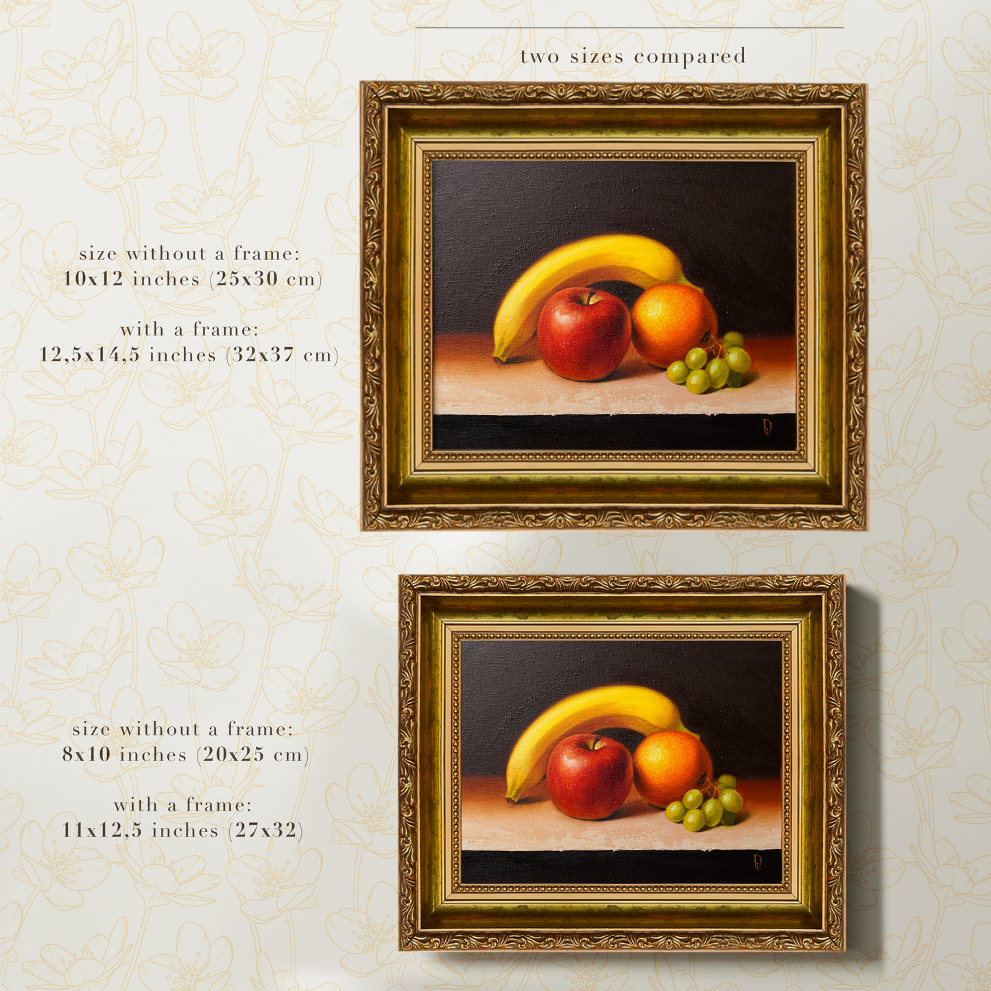 Original Fruit Still Life Oil Painting