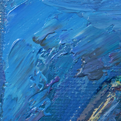 Original Cat & Goldfish Aquarium Oil Painting