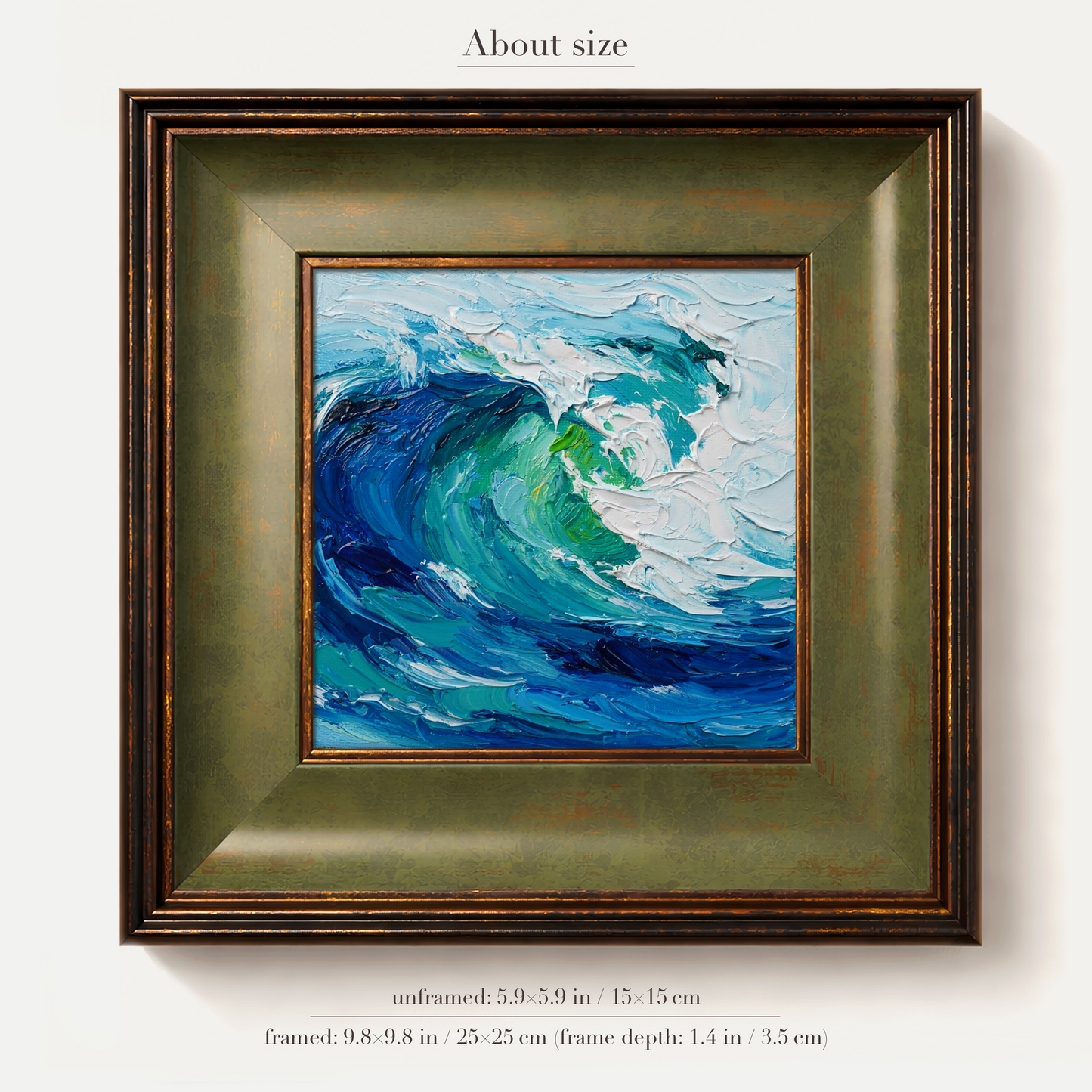 Original Ocean Wave Oil Painting