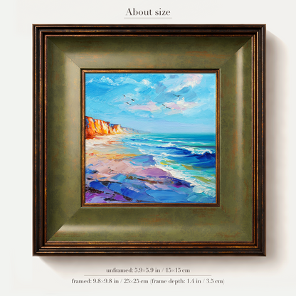 Original Coastline Oil Painting
