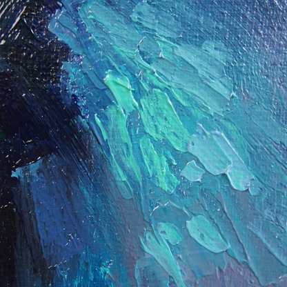 Original Pigeons Oil Painting