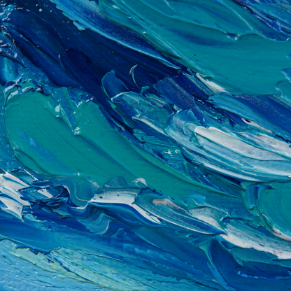 Original Ocean Wave Oil Painting