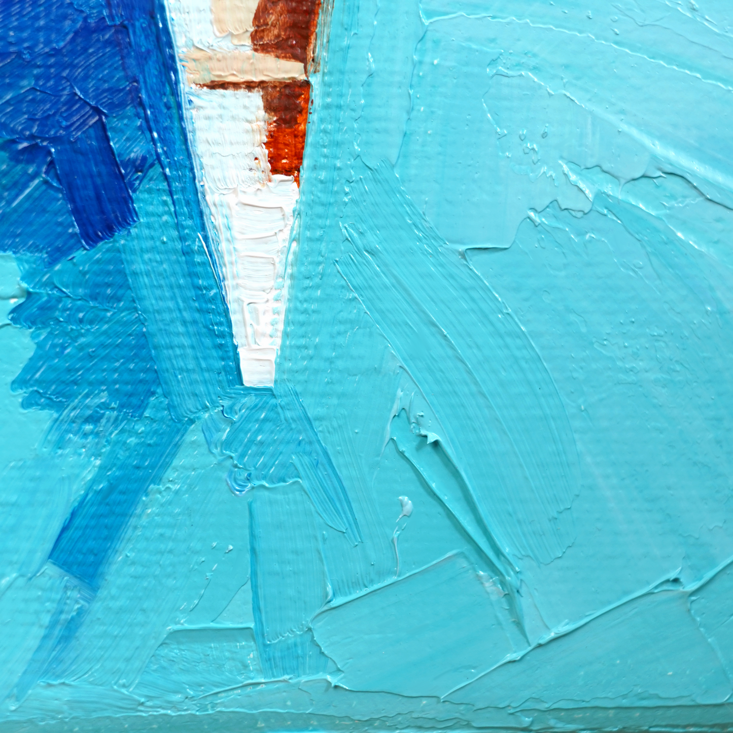 Original Kayak Seascape Oil Painting