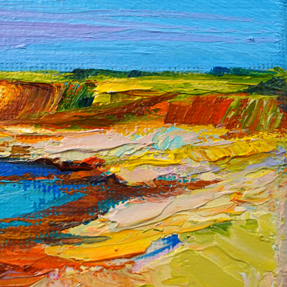 Original Coastal Landscape Oil Painting