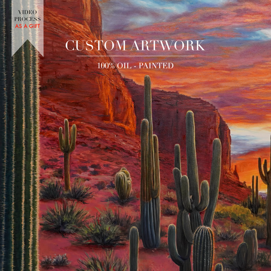 Custom Place Oil Portrait