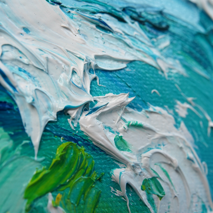 Original Ocean Wave Oil Painting