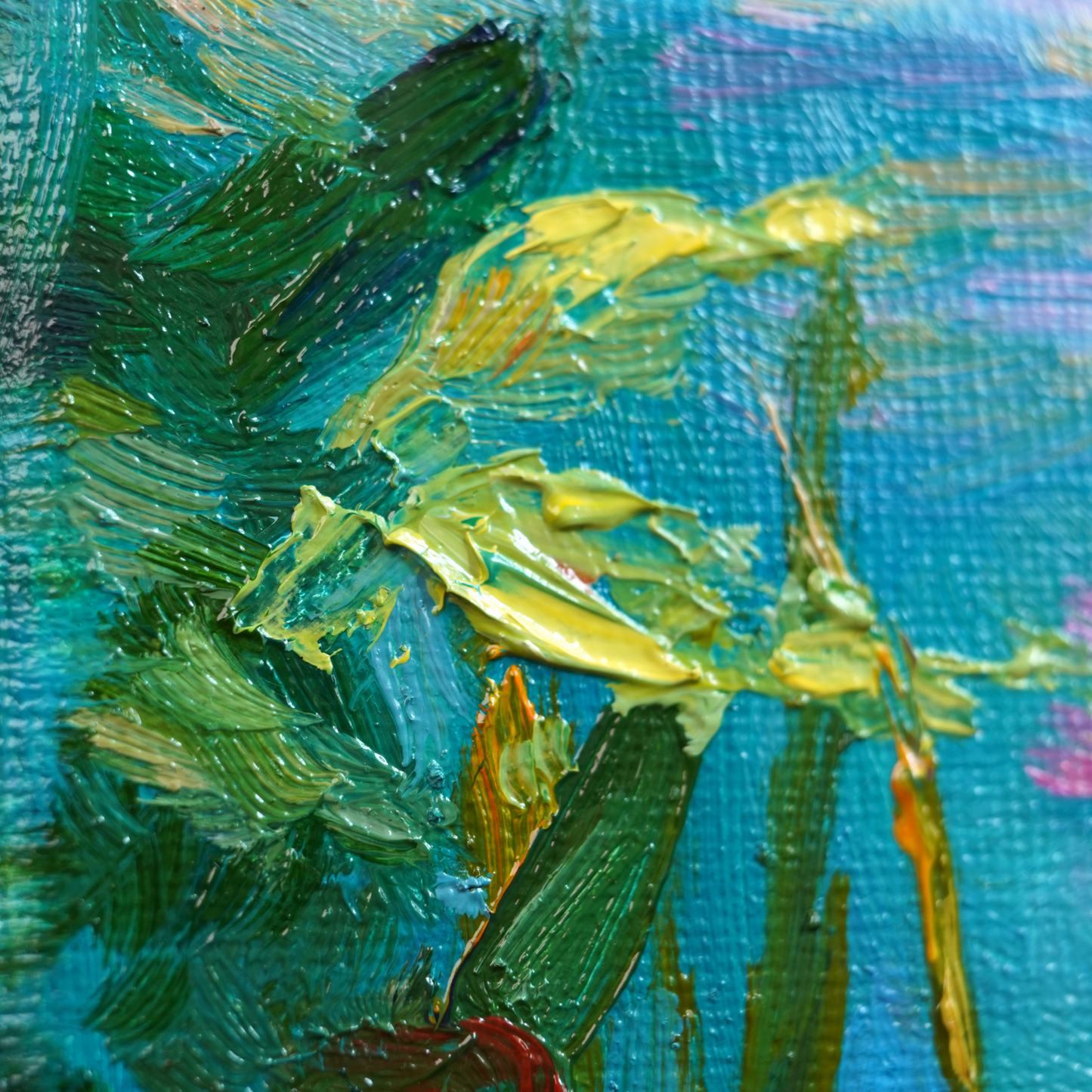 Original Aquarium Fish Oil Painting