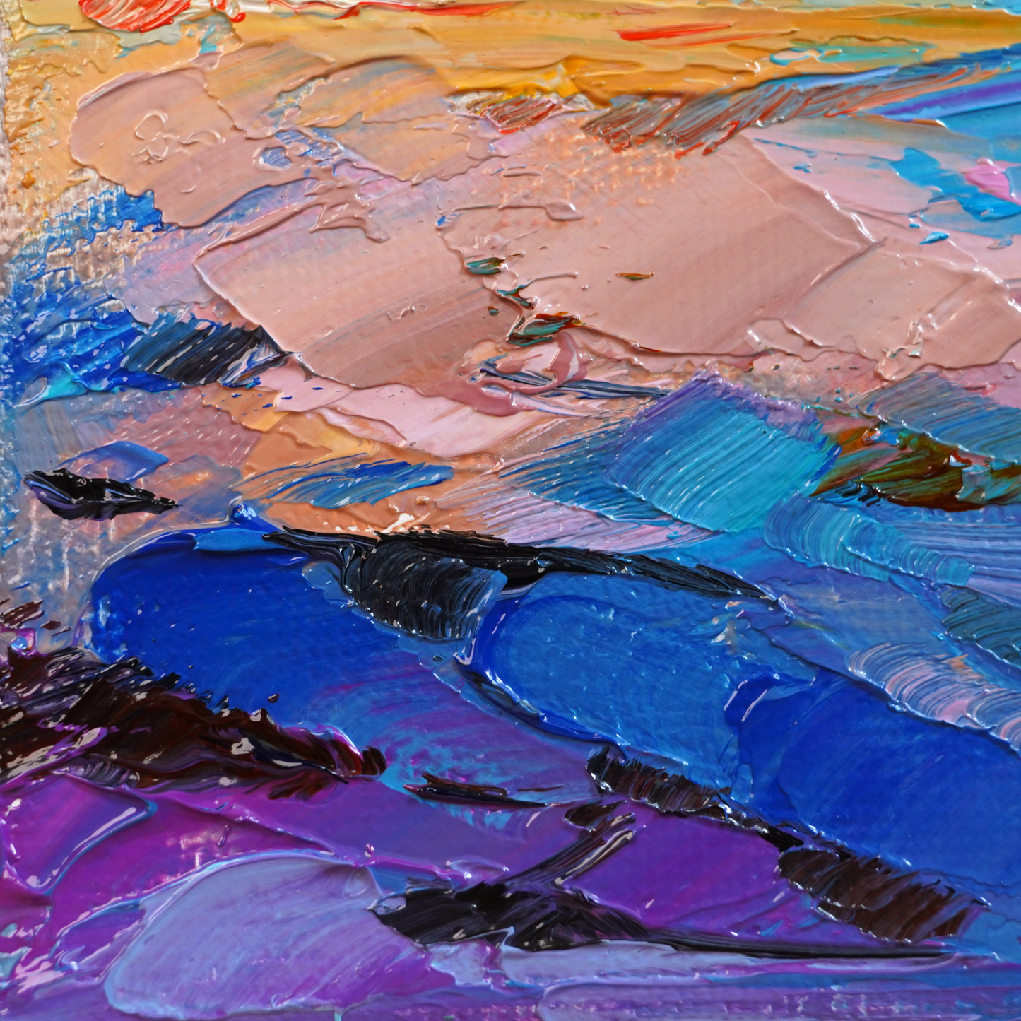Original Coastline Oil Painting