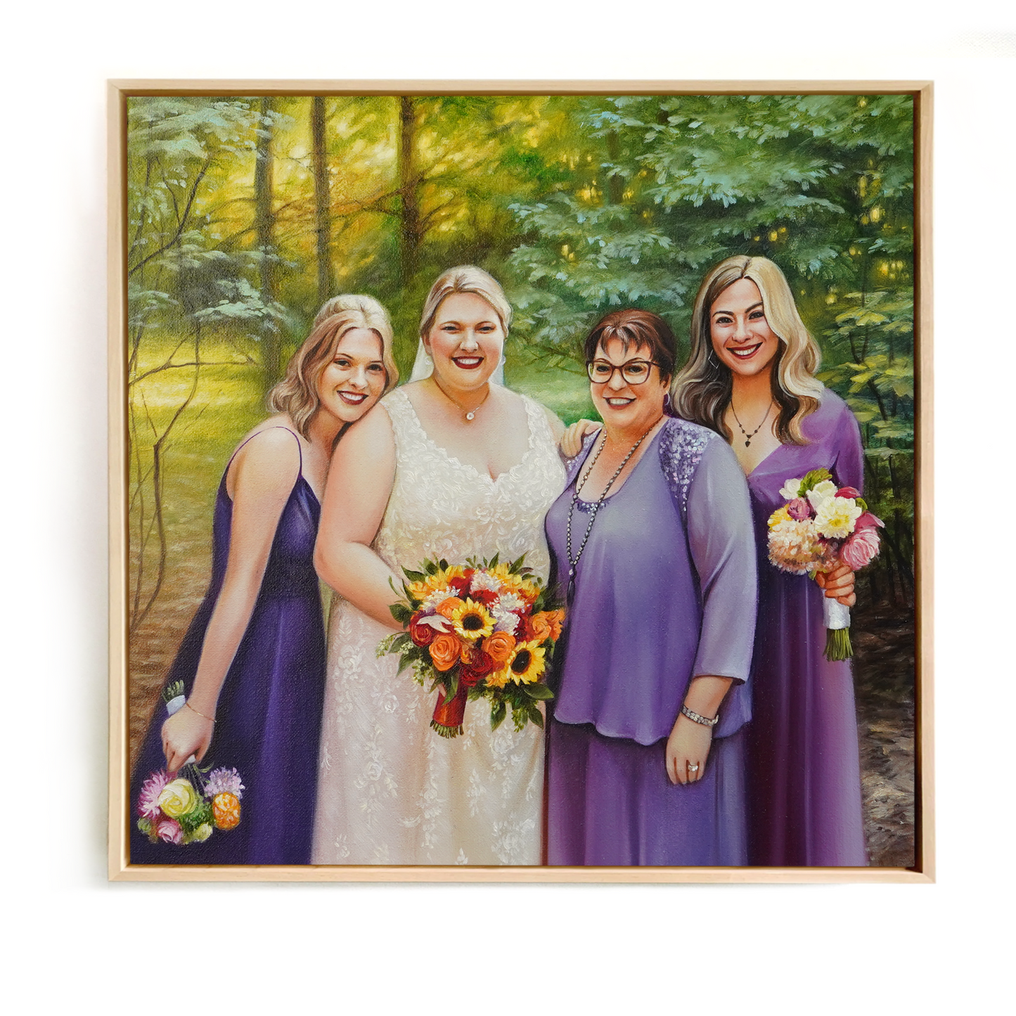 Custom Wedding Oil Portrait