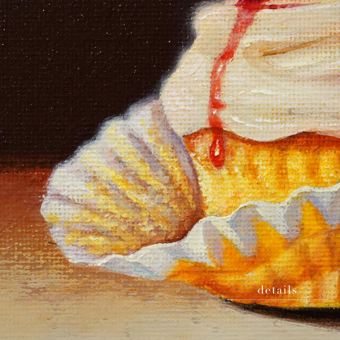 Original Cupcake Miniature Oil Painting