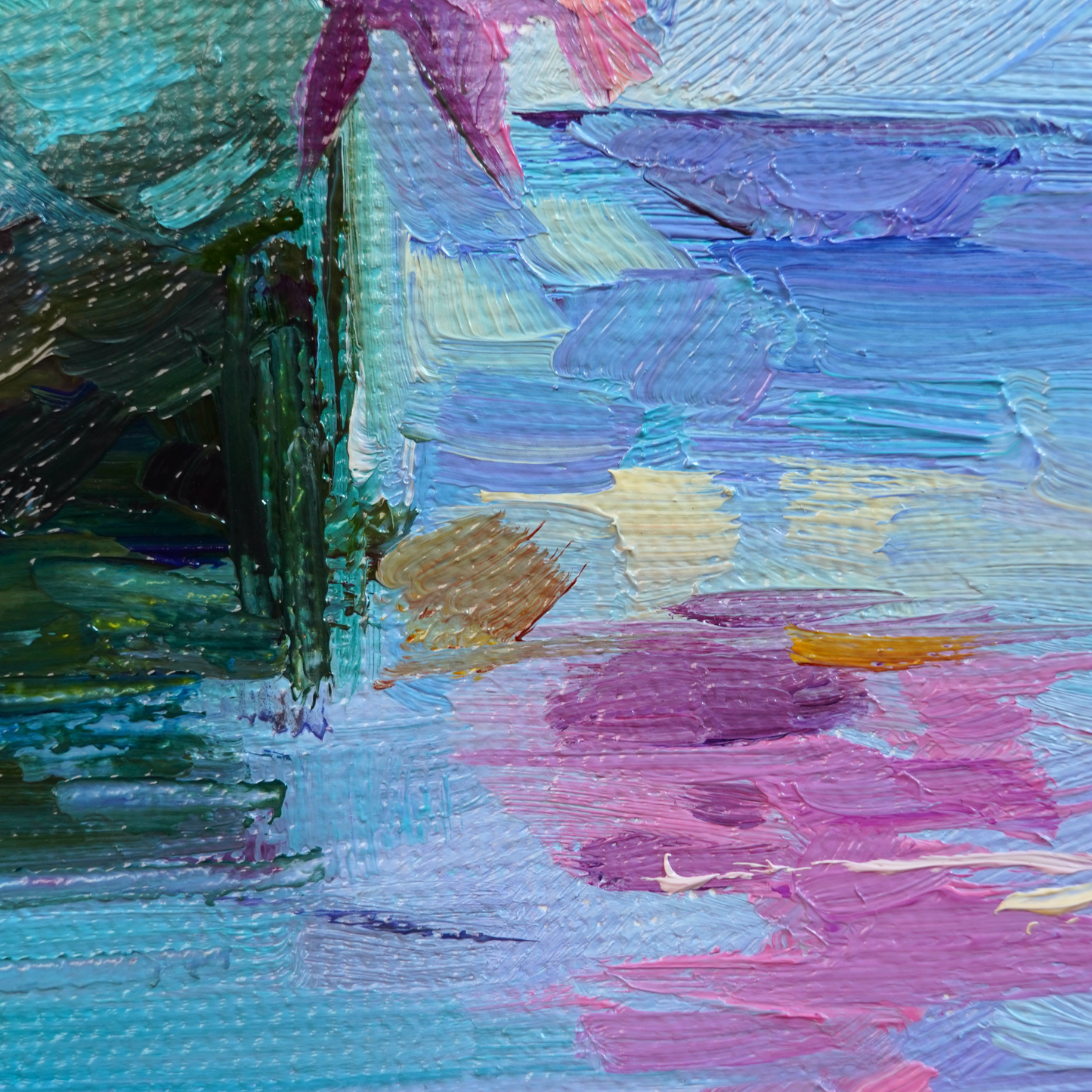 Original Fish Aquarium Oil Painting