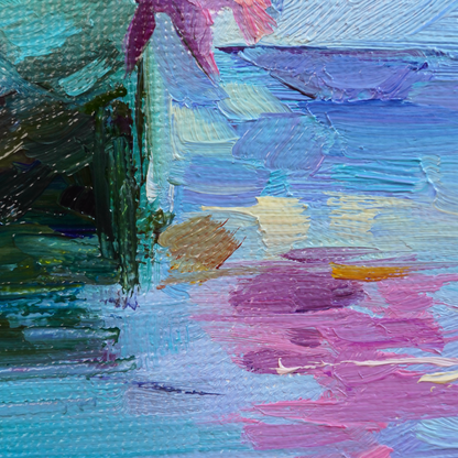 Original Fish Aquarium Oil Painting