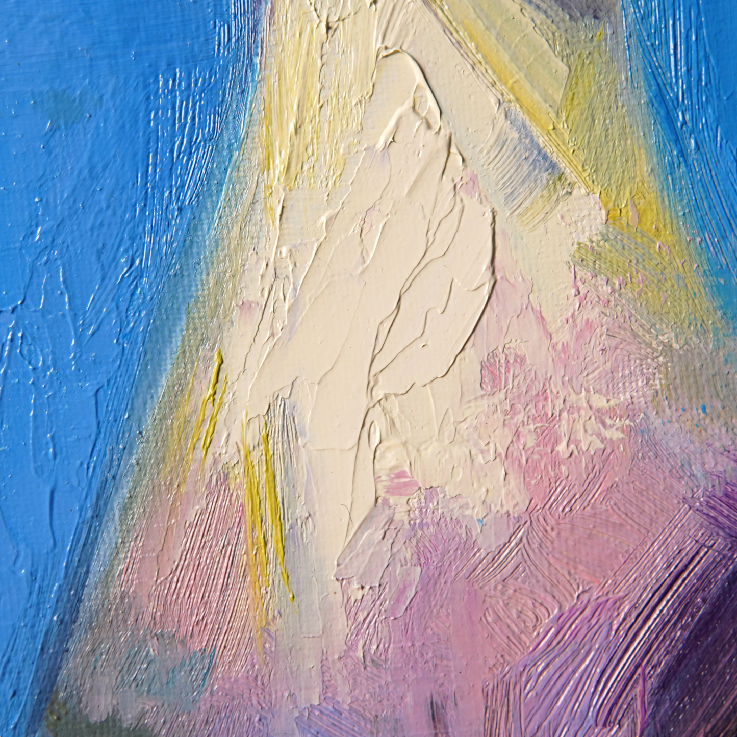 Original White Pigeon Oil Painting