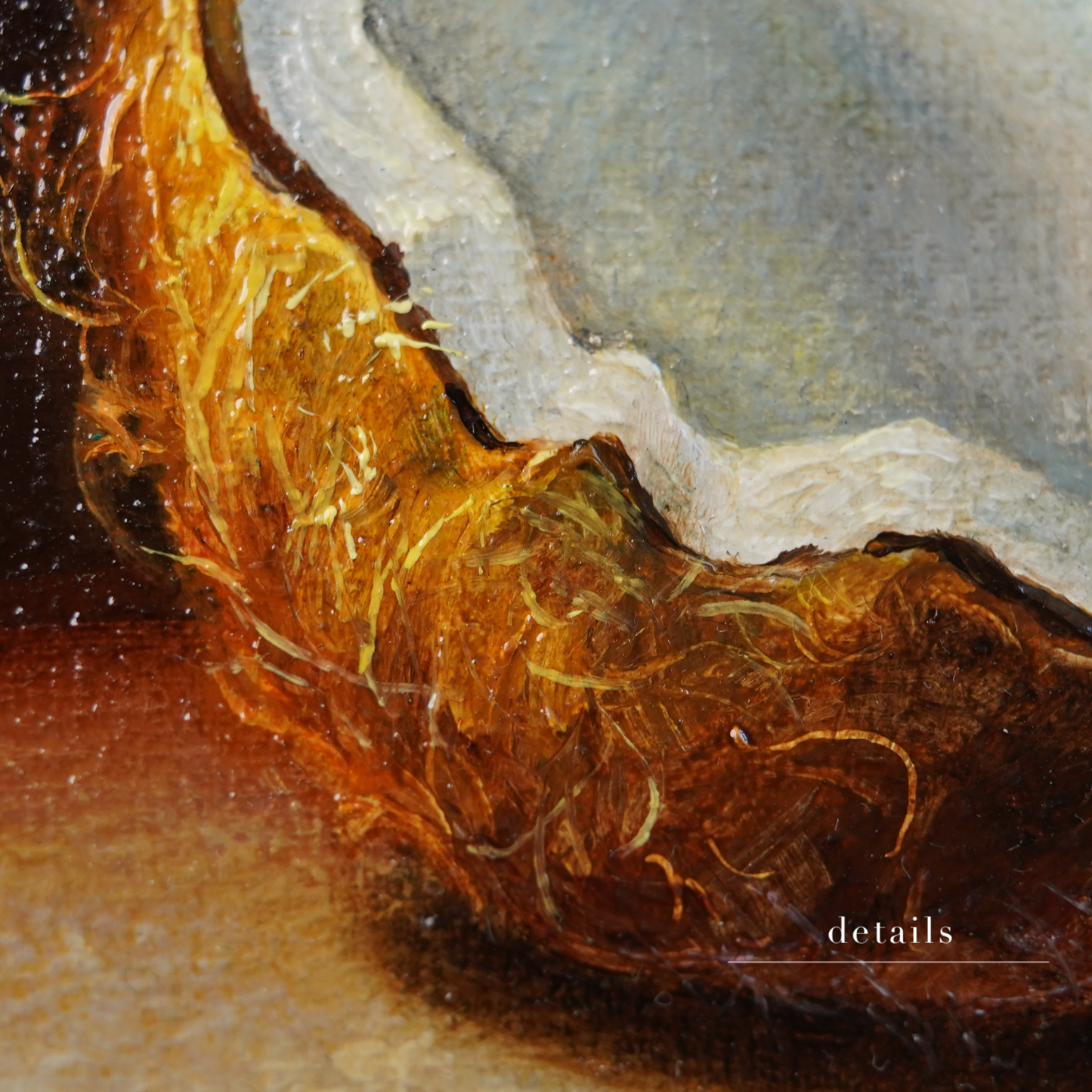 Original Coconut Miniature Oil Painting