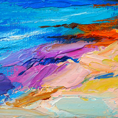 Original Coastal Landscape Oil Painting
