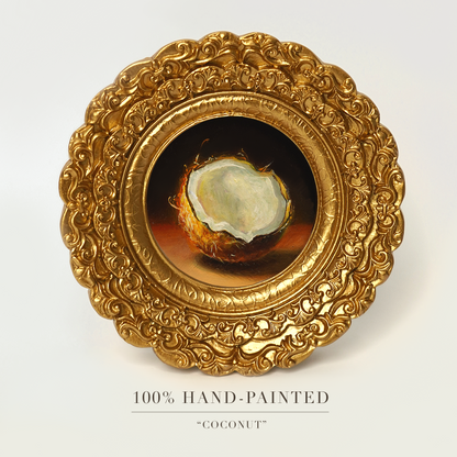 Original Coconut Miniature Oil Painting