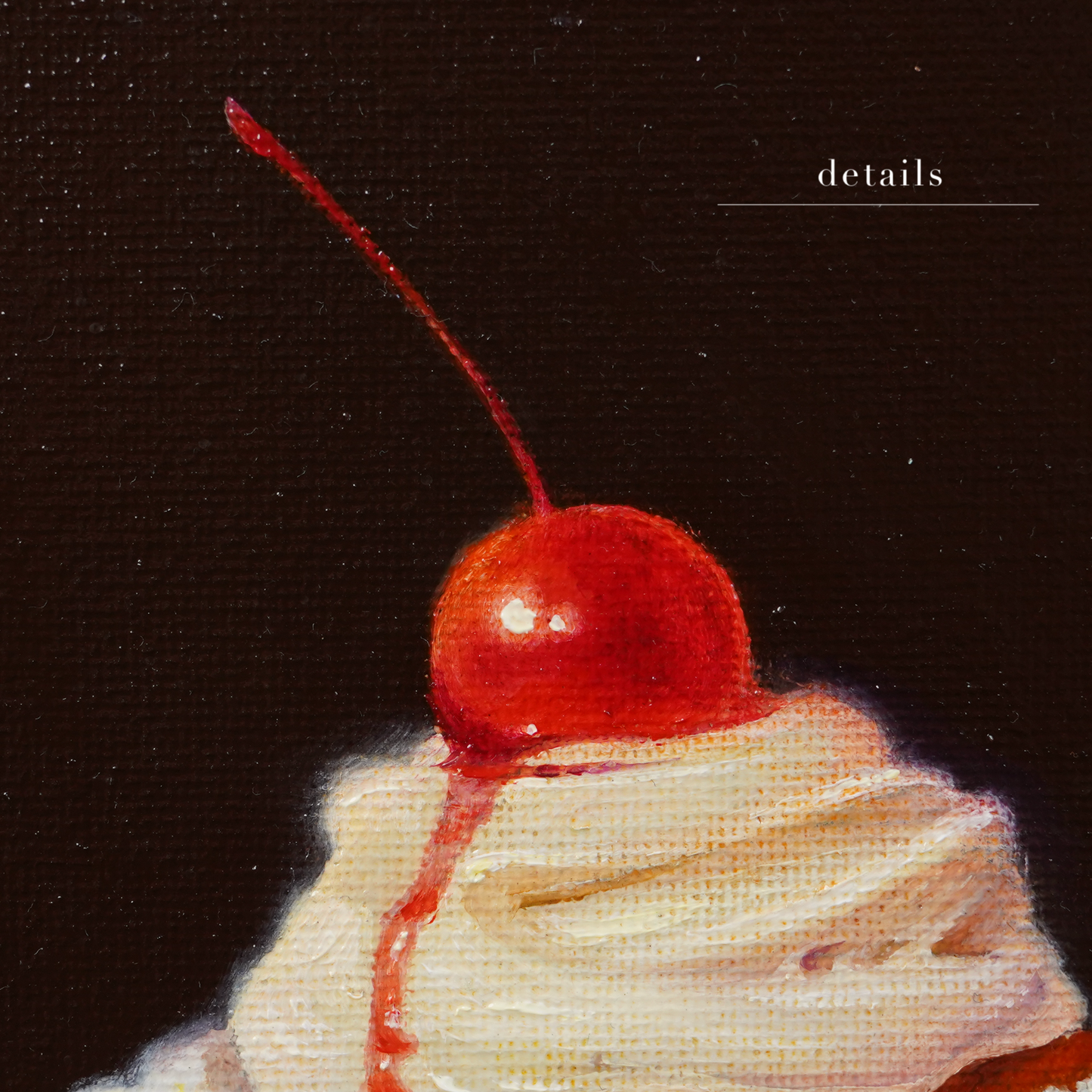 Original Cupcake Miniature Oil Painting