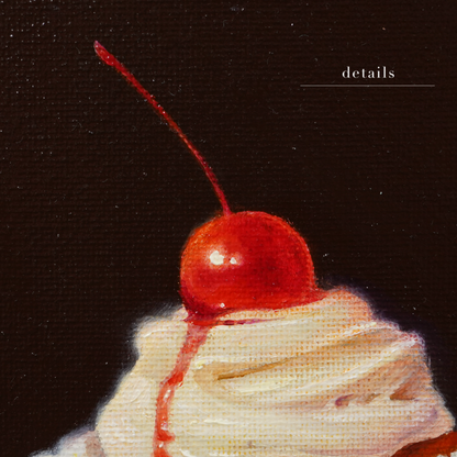 Original Cupcake Miniature Oil Painting