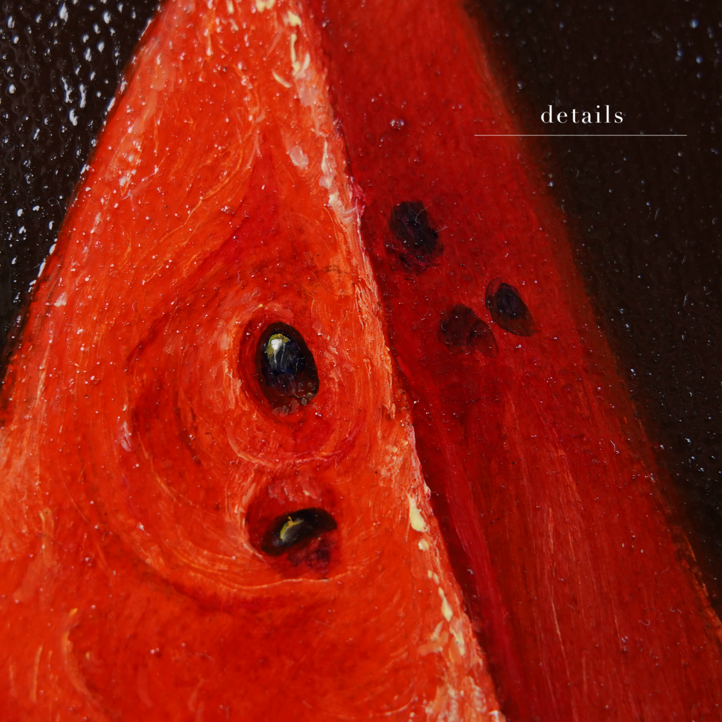 Original Watermelon Miniature Oil Painting