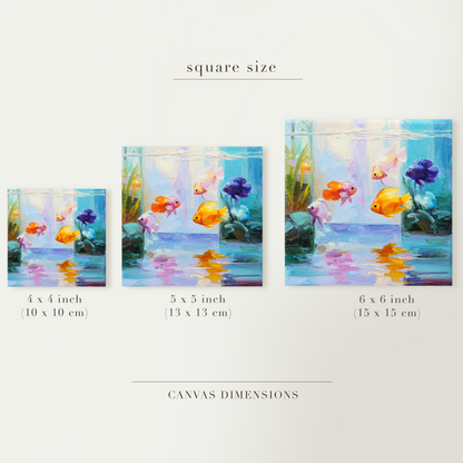 Original Fish Aquarium Oil Painting