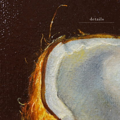 Original Coconut Miniature Oil Painting