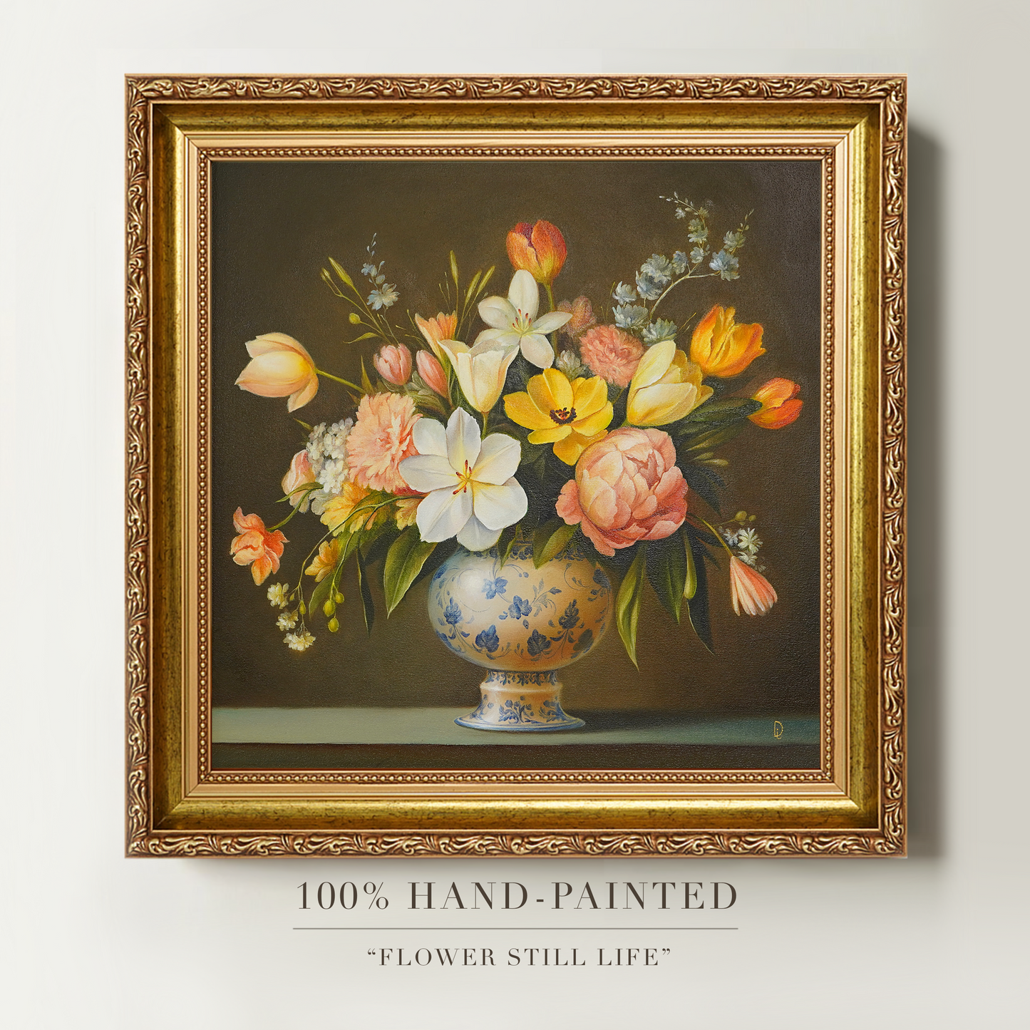 Original Flower Oil Painting