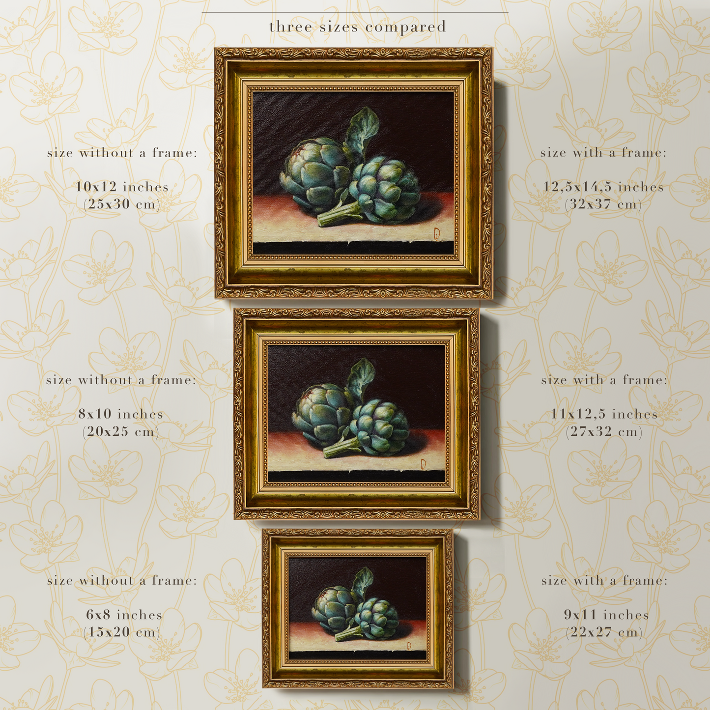 Original Artichoke Oil Painting